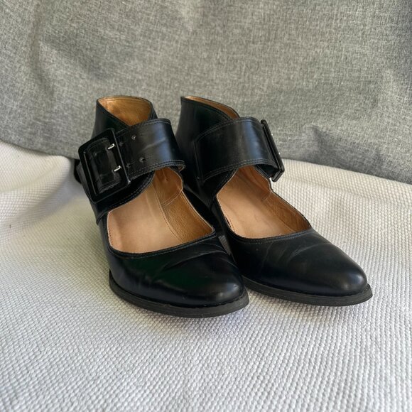 Corso Como Black Mary Janes with Big Buckle size 7M - Picture 2 of 6